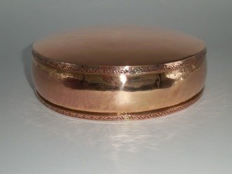 Mandala disc - bid copper