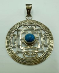 Silver pendant - Mandala