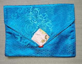 Etui for meditation books - turqouise colour