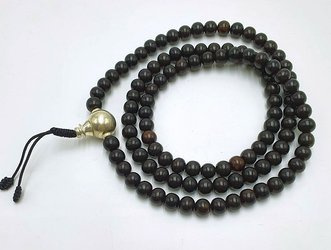 Mala 108 - black wood 8 mm