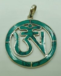 Silver pendant - Mantra OM