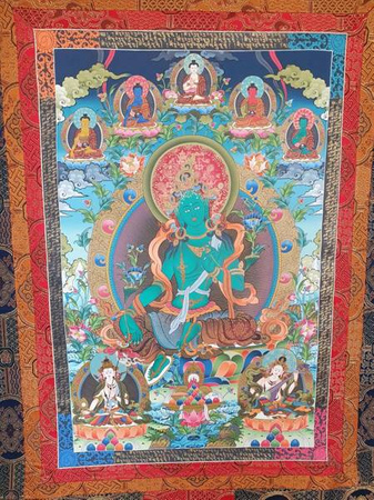 Thanka Green Tara