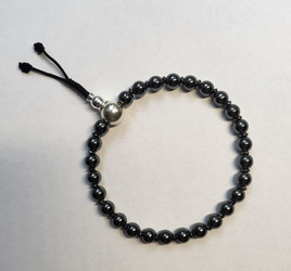 Mala 27 - haematite charcoal grey colour 6 mm