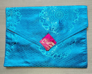 Etui for meditation leaflet - blue