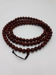 Mala 108 - czerwone nasiona Drzewa Bodhi 11 mm