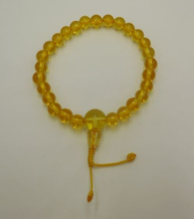 Mala 27 - citrine 8 mm