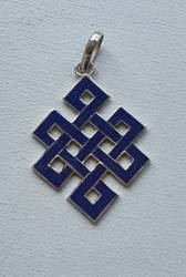 Pendant silver - endless knot small