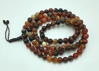 Mala 108 - agate - dragon eye 8,3 mm