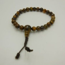 Mala 27 - tiger eye 7 mm