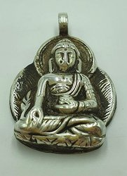 Silver pendant - Buddha Siakyamuni