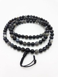 Mala 108 - black agate 9 mm