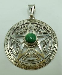 Silver Star Net Pendant