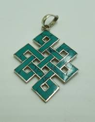 Silver pendant - Endless knot small