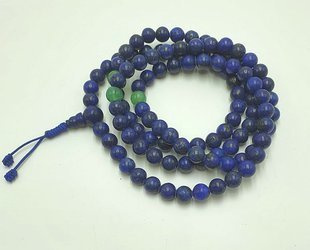 Mala 108 - lapis lazuli + oliwin 8 mm