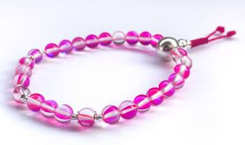 Mala 27 - fuchsia crystal 6 mm