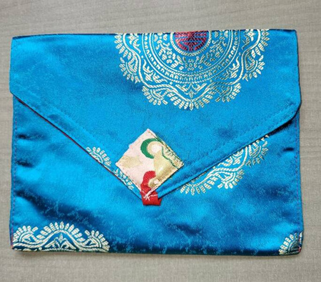 Etui for meditation books turquoise colour