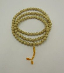 Mala 108 - white lotos root 8,5 mm