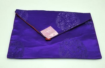 Etui na książeczki - niebieskie w złote smoki