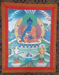 Thanka  Medicine Buddha