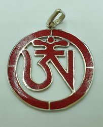 Silver pendant - Mantra OM