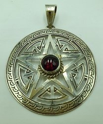 Silver Star Net Pendant