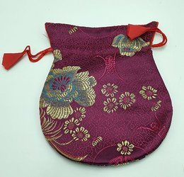 Bag for malas - claret