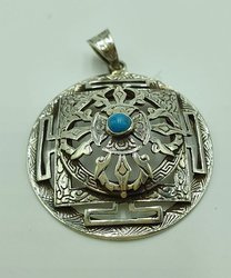 Silver Vajra Pendant