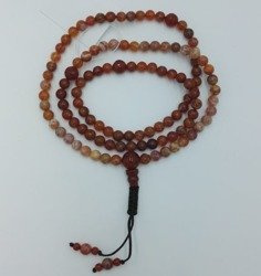 Mala 108 - red agate 8,3 mm