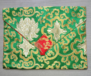 Etui for meditation leaflet - light green colour