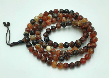 Mala 108 - agate - dragon eye 8,3 mm